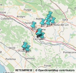 Mappa Via Colle Leo Basso, 03023 Ceccano FR, Italia (9.68786)