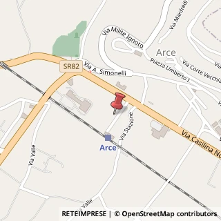 Mappa Via Stazione, 68, 03032 Arce, Frosinone (Lazio)