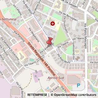 Mappa Via Caracalla, 24, 04011 Aprilia, Latina (Lazio)