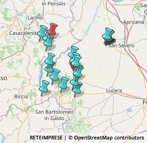 Mappa Piazza Municipio, 71034 Castelnuovo della Daunia FG, Italia (12.9545)