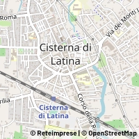 Karte Cisterna di Latina