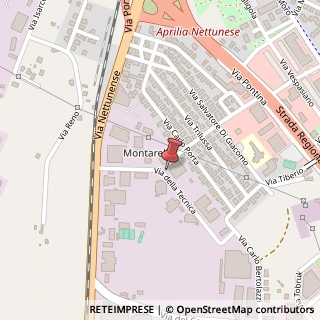 Mappa Via della Tecnica, 7, 04011 Aprilia, Latina (Lazio)