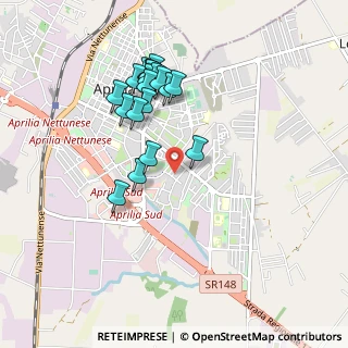 Mappa Via Sassari, 04011 Aprilia LT, Italia (0.9315)