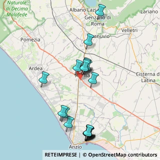 Mappa Via Trilussa, 04011 Aprilia LT, Italia (8.687)