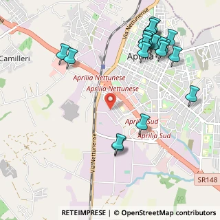 Mappa Via Carlo Porta, 04011 Aprilia LT, Italia (1.3765)