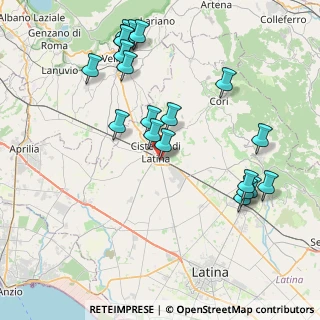 Mappa Via Perugia, 04012 Cisterna di Latina LT, Italia (9.38)