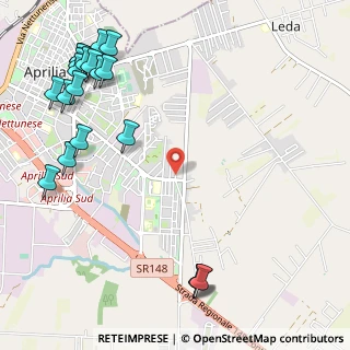 Mappa Via Catania, 04011 Aprilia LT, Italia (1.622)