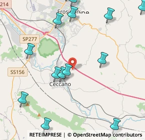 Mappa Via Marano IV Traversa, 03023 Ceccano FR, Italia (5.75643)