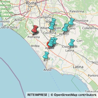 Mappa Via Ferdinando Russo, 04011 Aprilia LT, Italia (12.23923)