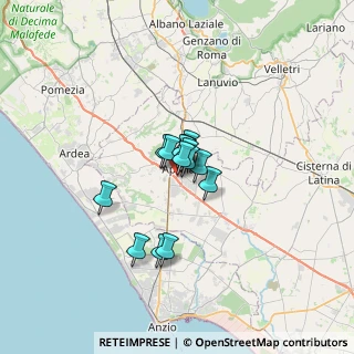 Mappa Via Vespasiano, 04011 Aprilia LT, Italia (3.70143)