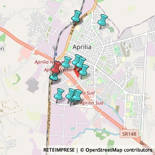 Mappa Via Vespasiano, 04011 Aprilia LT, Italia (0.805)