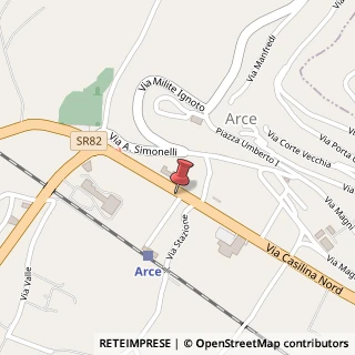 Mappa Via Stazione, 11, 03032 Arce, Frosinone (Lazio)