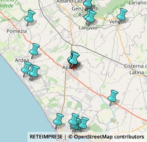 Mappa Via A. Toscanini, 04011 Aprilia LT, Italia (10.1415)