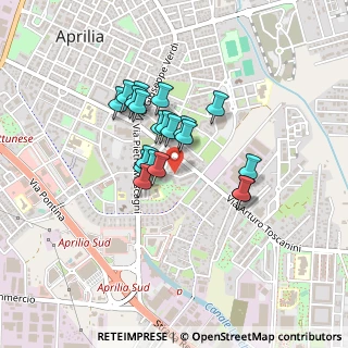 Mappa Via Muzio Clementi, 04011 Aprilia LT, Italia (0.332)