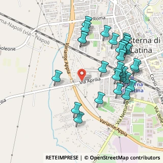 Mappa Via Aprilia, 04012 Cisterna di Latina LT, Italia (0.58567)