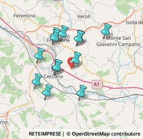 Mappa 03020 Arnara FR, Italia (6.61692)