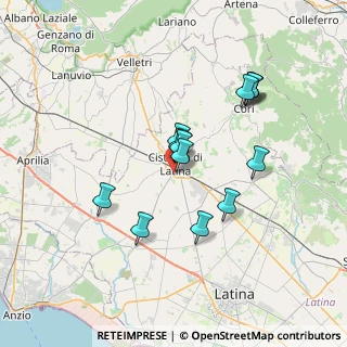 Mappa Via Livorno, 04012 Cisterna di Latina LT, Italia (6.65231)