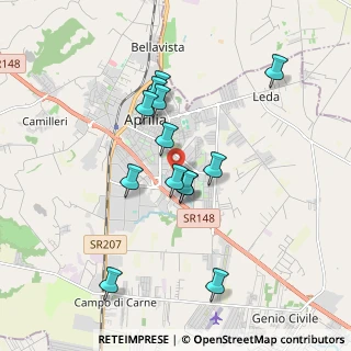Mappa Via Cagliari, 04011 Aprilia LT, Italia (1.73692)