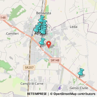 Mappa Via Cagliari, 04011 Aprilia LT, Italia (1.84545)
