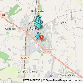Mappa Via Cagliari, 04011 Aprilia LT, Italia (1.59909)