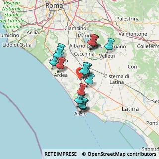 Mappa Via Riserva Nuova, 04011 Aprilia LT, Italia (11.485)