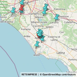 Mappa Via Giustiniano, 04011 Aprilia LT, Italia (17.29929)