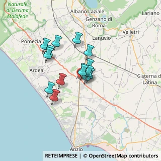 Mappa Via Alfredo Testoni, 04011 Aprilia LT, Italia (5.20533)