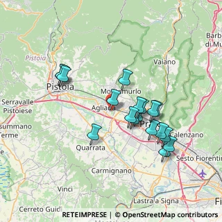 Mappa Via Gino Cecchi, 51031 Agliana PT, Italia (6.76667)