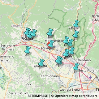 Mappa Via Gino Cecchi, 51031 Agliana PT, Italia (7.3025)