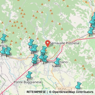 Mappa Via di Briglia D'Oro, 51016 Montecatini Terme PT, Italia (6.2515)