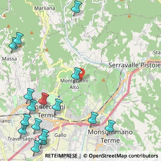 Mappa Via di Briglia D'Oro, 51016 Montecatini Terme PT, Italia (3.4725)