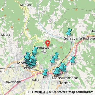 Mappa Via di Briglia D'Oro, 51016 Montecatini Terme PT, Italia (2.41)