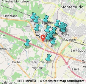 Mappa Via XX Settembre, 51031 Agliana PT, Italia (1.396)