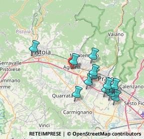 Mappa Via XX Settembre, 51031 Agliana PT, Italia (7.37333)