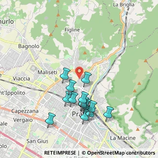 Mappa Via Cordoba D'Argentina, 59100 Prato PO, Italia (1.88929)