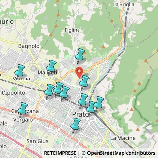 Mappa Via Cordoba D'Argentina, 59100 Prato PO, Italia (2.09167)