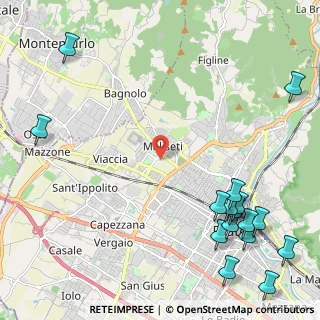 Mappa Via Piazzale del Palazzetto, 59100 Prato PO, Italia (3.2825)