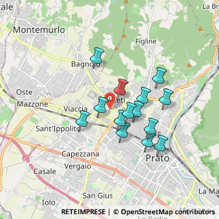 Mappa Via Piazzale del Palazzetto, 59100 Prato PO, Italia (1.49786)