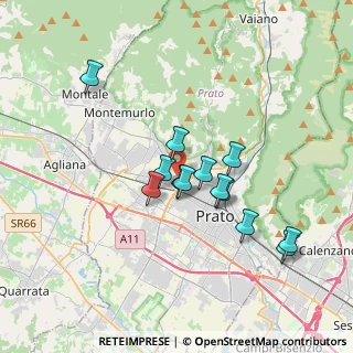 Mappa Via Piazzale del Palazzetto, 59100 Prato PO, Italia (3.06923)