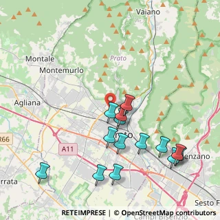 Mappa Via Danubio, 59100 Prato PO, Italia (4.52)