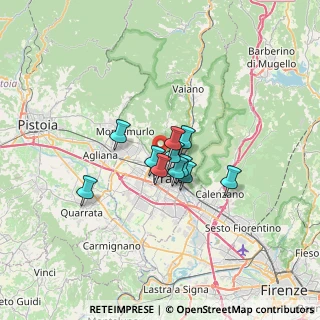 Mappa Via Danubio, 59100 Prato PO, Italia (4.02091)