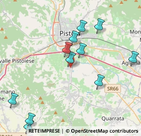 Mappa Via di Montalbano, 51100 Pistoia PT, Italia (4.58091)