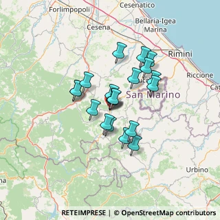 Mappa Via C. Battisti, 47863 Novafeltria RN, Italia (10.053)