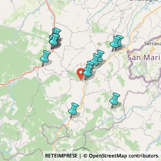 Mappa Località Cà del Gallo, 47863 Novafeltria RN, Italia (7.63267)