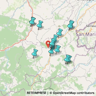 Mappa Località Cà del Gallo, 47863 Novafeltria RN, Italia (6.036)