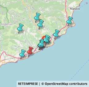 Mappa Via Vecchia Piemonte, 18100 Imperia IM, Italia (5.41333)