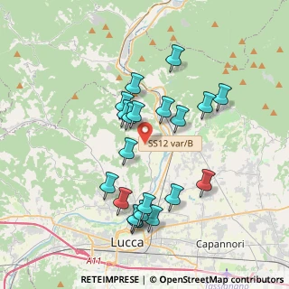Mappa Via Di Mammoli, 55100 Lucca LU, Italia (3.6125)