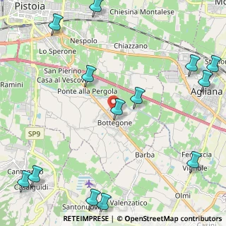 Mappa Via Amerigo Vespucci, 51100 Pistoia PT, Italia (3.22538)