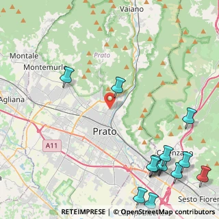 Mappa Via Bisenzio a San Martino, 59100 Prato PO, Italia (6.63615)