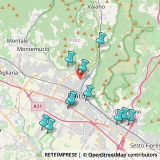 Mappa Via Bisenzio a San Martino, 59100 Prato PO, Italia (4.53182)
